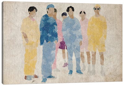 BTS Bangtan Boys Dynamite Canvas Art Print - Pop Music Art