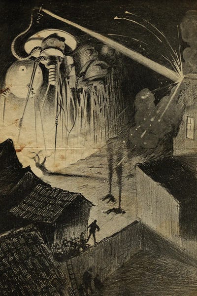 Novels & Scripts: War Of The Worlds Night Time Attack by FisherCraft