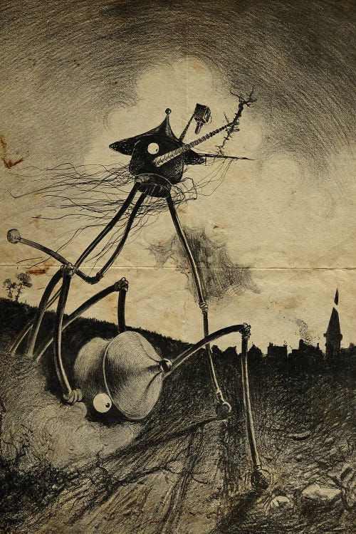 War Of The Worlds Fallen Comrade by FisherCraft wall art