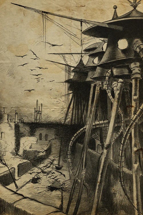 War Of The Worlds Hidden Enemies by FisherCraft wall art