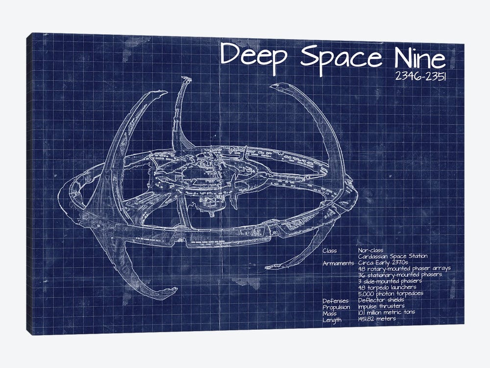 Deep Space Nine by FisherCraft 1-piece Canvas Art