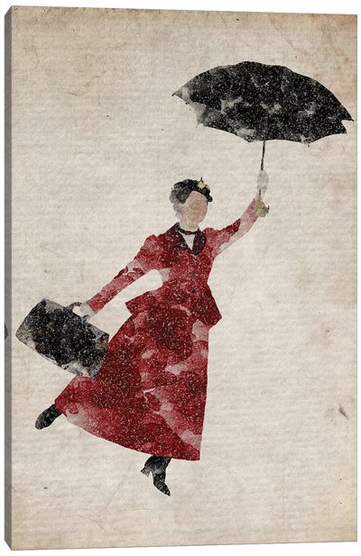 Mary Poppins I Canvas Art Print - Musical Movie Art