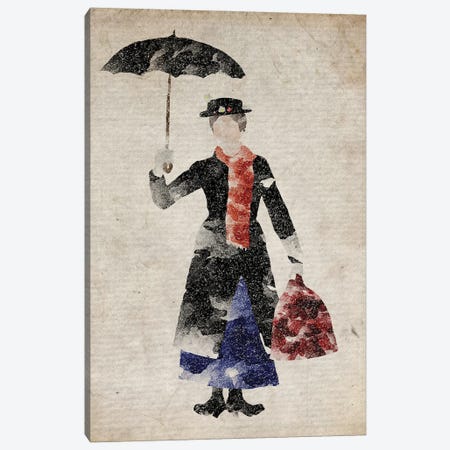 Mary Poppins II Canvas Print #FHC215} by FisherCraft Art Print