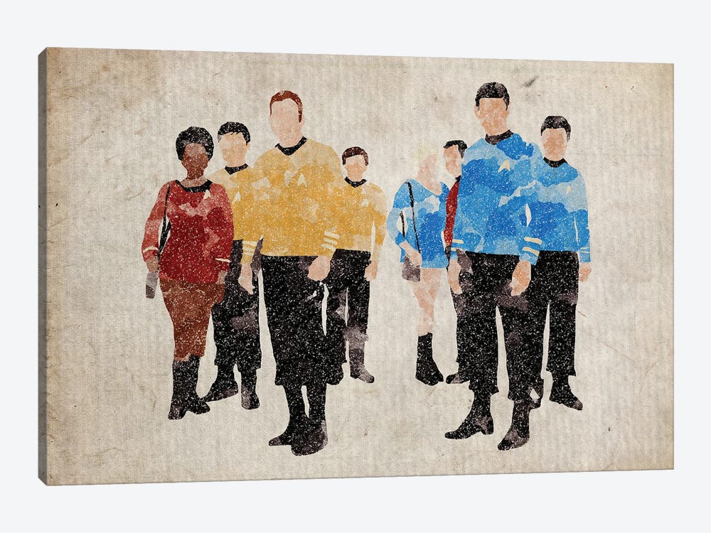 Star Trek Original Series Cast by FisherCraft 1-piece Canvas Art