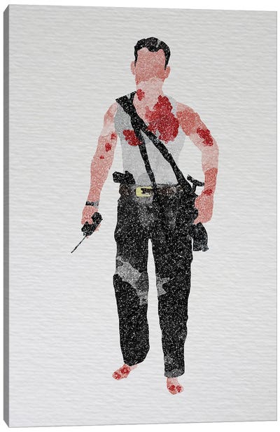 Die Hard John Mcclane Canvas Art Print - Bruce Willis