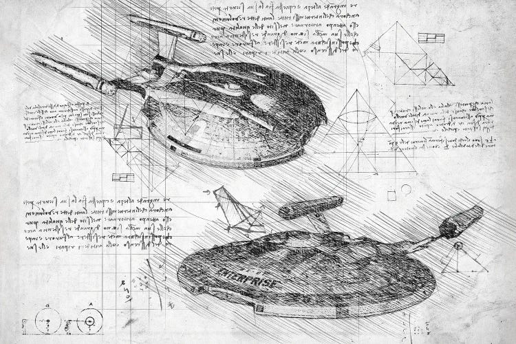 Star Trek NX-01 Enterprise B&W