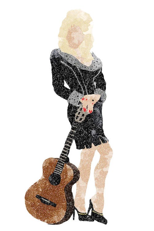 Dolly Parton White Background