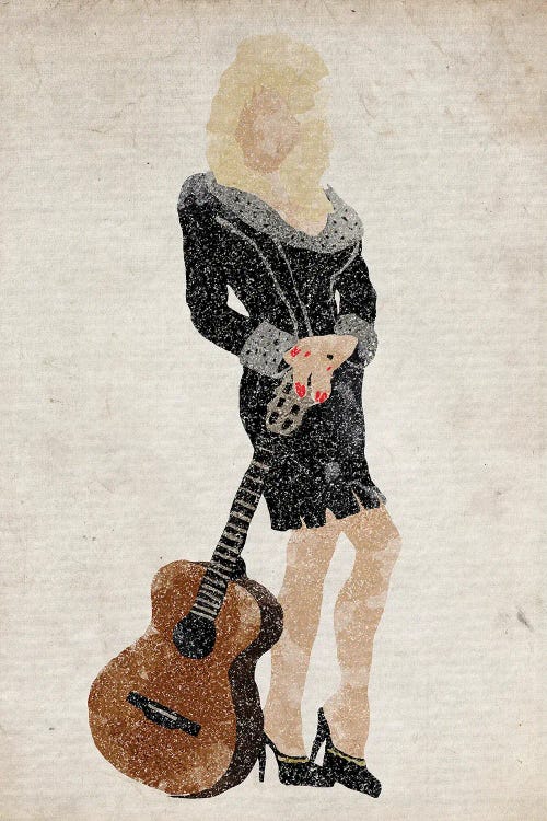 Dolly Parton Old Paper Background