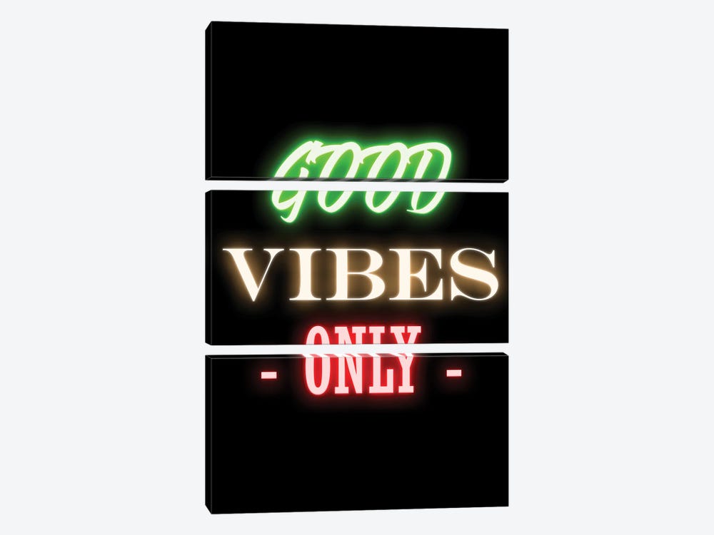 Good Vibes Only by FisherCraft 3-piece Canvas Art