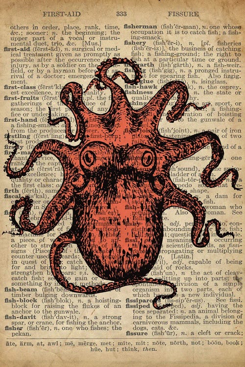 Nautical Sea Monster by FisherCraft wall art