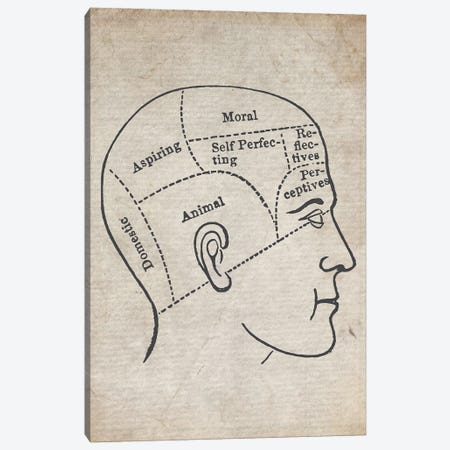 Vintage Psychology Medical Print Canvas Print #FHC259} by FisherCraft Canvas Art