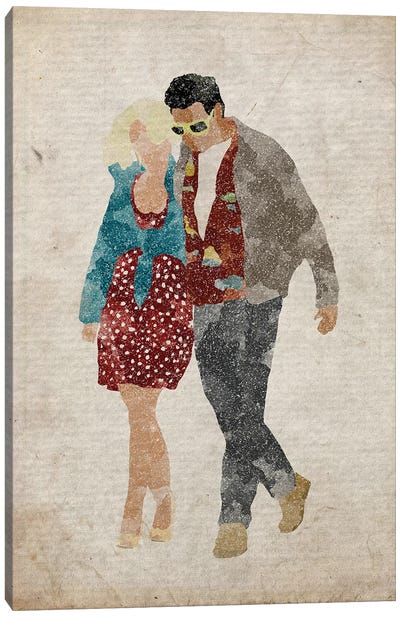 True Romance Alabama And Clarence Canvas Art Print - Couple Art