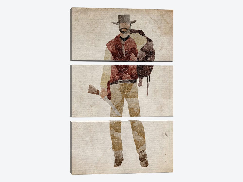 Clint Eastwood by FisherCraft 3-piece Canvas Print