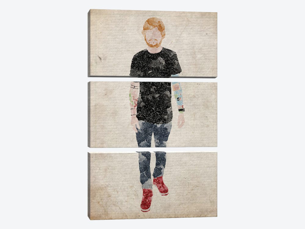Ed Sheeran by FisherCraft 3-piece Canvas Art