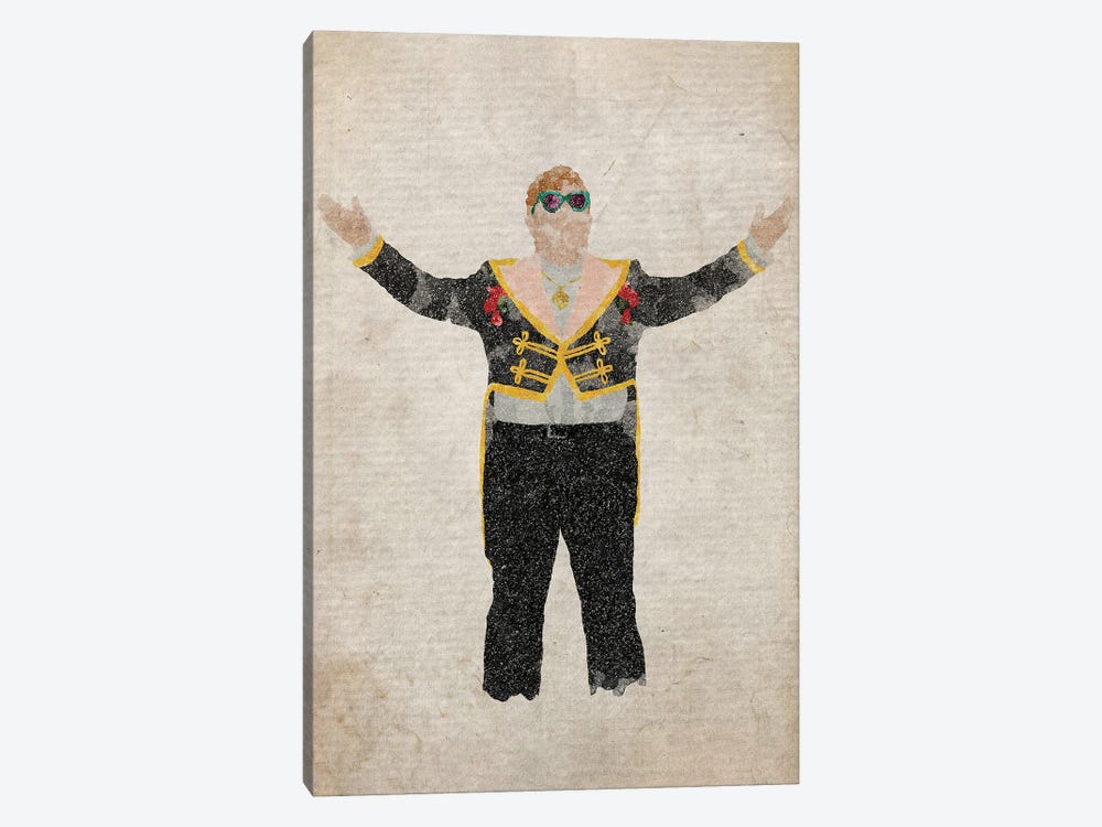 Elton John by FisherCraft 1-piece Art Print
