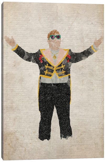 Elton John Canvas Art Print - FisherCraft