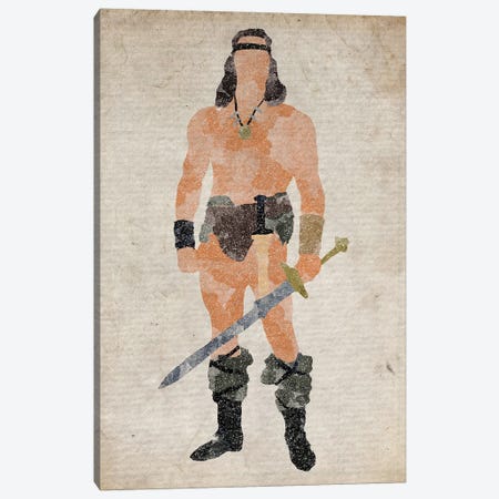 Conan The Babarian Canvas Print #FHC277} by FisherCraft Canvas Art Print