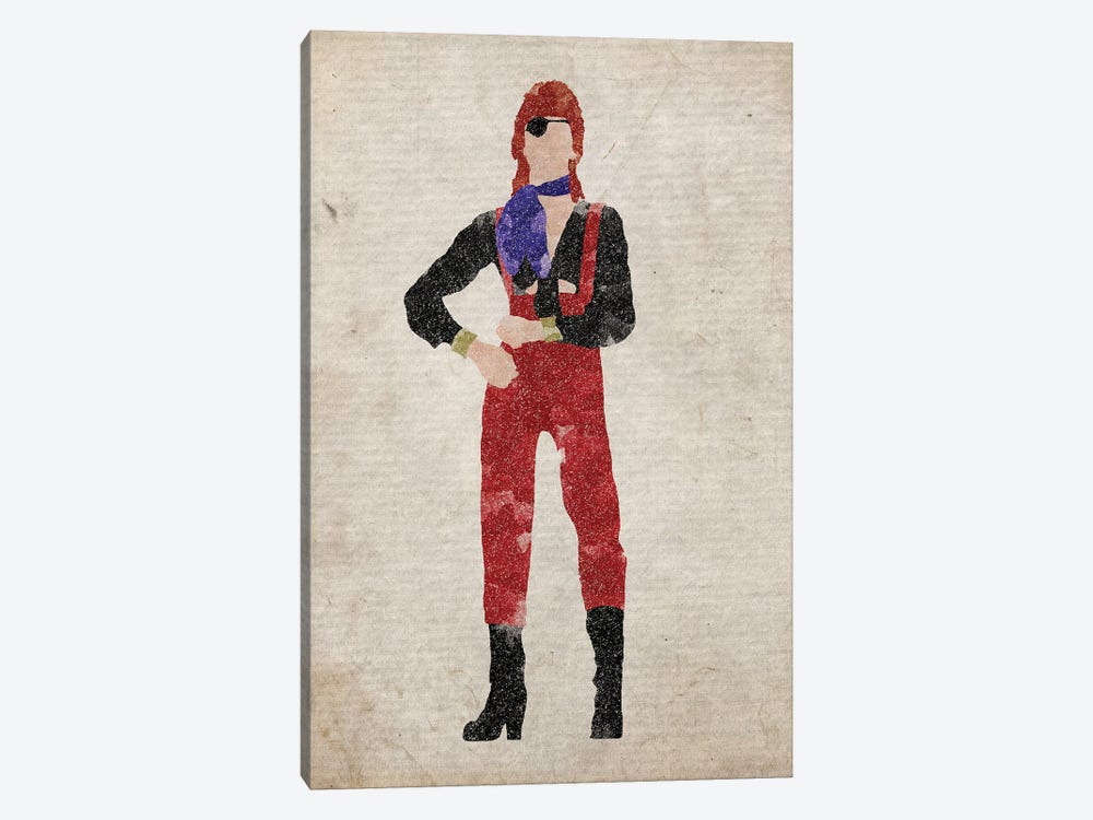 David Bowie by FisherCraft 1-piece Canvas Wall Art