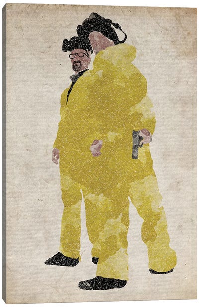 Breaking Bad Yellow Suits Canvas Art Print - Crime Drama TV Show Art