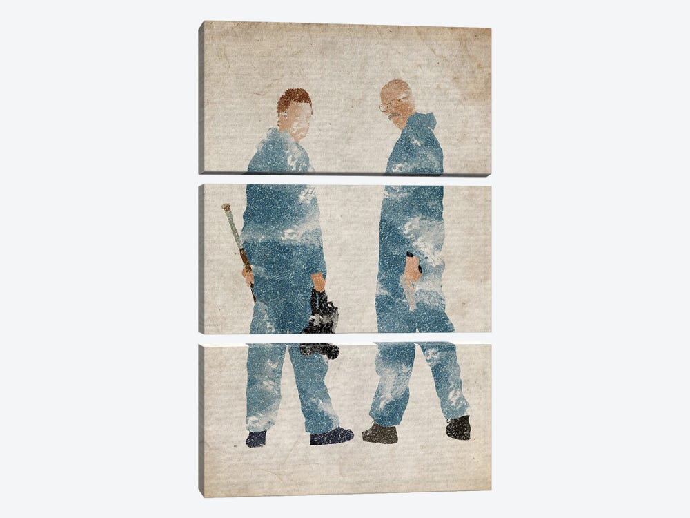 Breaking Bad Blue Suits by FisherCraft 3-piece Canvas Art