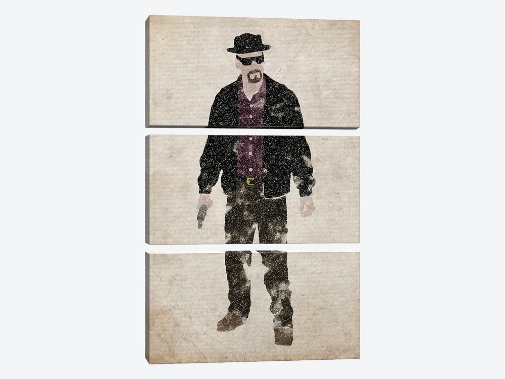 Breaking Bad Heisenberg by FisherCraft 3-piece Canvas Art Print