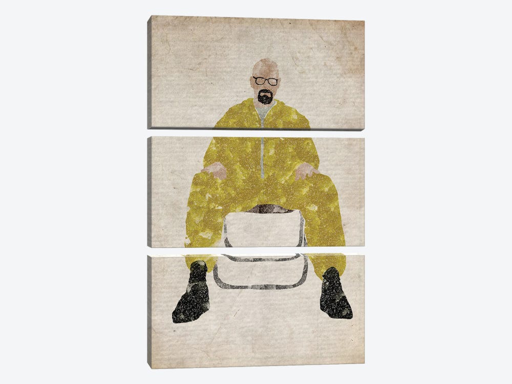 Breaking Bad Heisenberg Yellow Suit by FisherCraft 3-piece Canvas Art