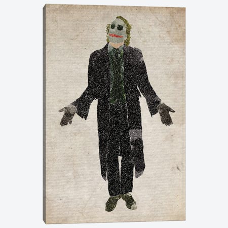 The Joker Heath Ledger Canvas Print #FHC294} by FisherCraft Canvas Art Print