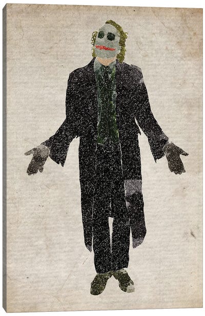 The Joker Heath Ledger Canvas Art Print - Heath Ledger