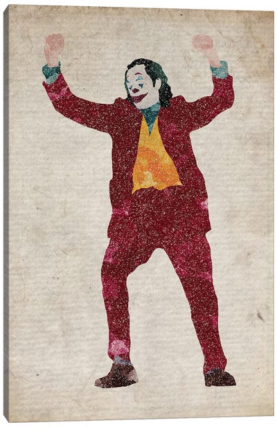 The Joker Joaquin Phoenix Canvas Art Print - The Joker