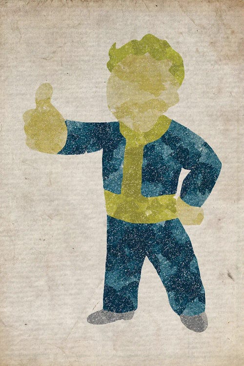 Fallout Vault Boy by FisherCraft wall art