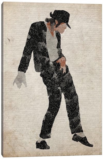 Michael Jackson Black Hat Canvas Art Print - Michael Jackson