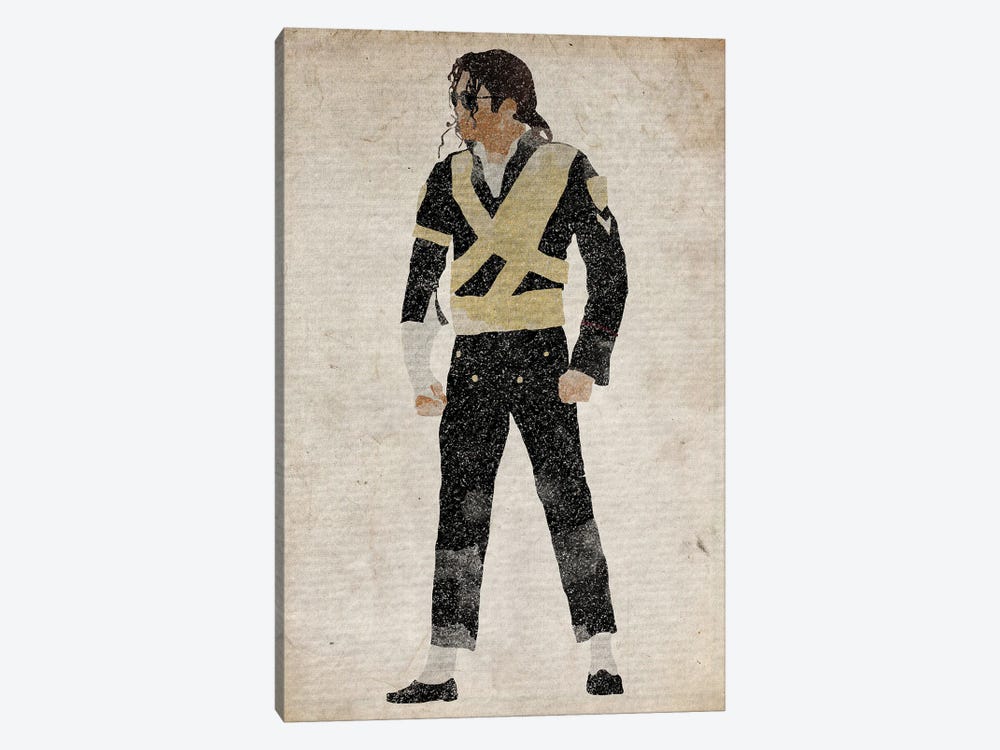Michael Jackson Black And Gold by FisherCraft 1-piece Canvas Art