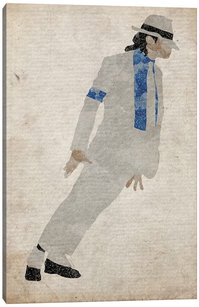Michael Jackson Gravity Lean Canvas Art Print - Pop Music Art