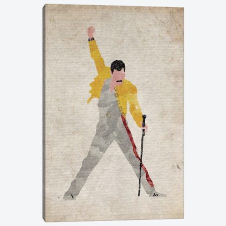 Freddie Mercury II Canvas Print #FHC30} by FisherCraft Canvas Artwork