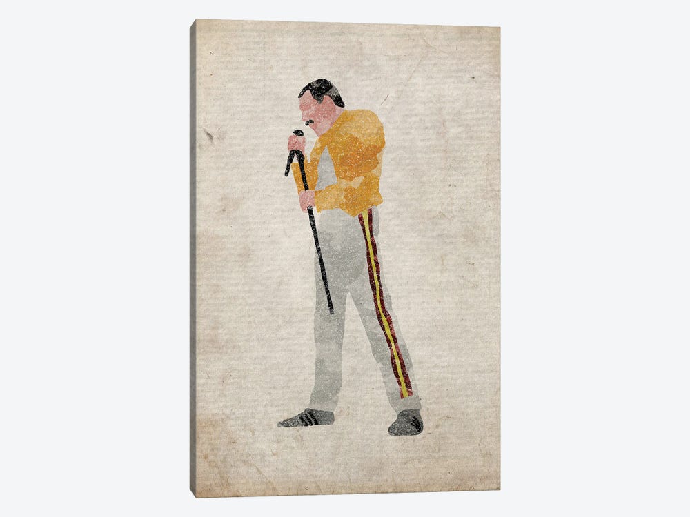 Freddie Mercury by FisherCraft 1-piece Canvas Art Print