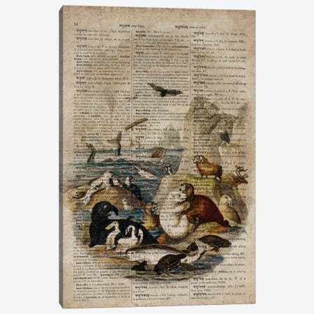 Oliver Goldsmith Water Animals Canvas Print #FHC323} by FisherCraft Canvas Wall Art