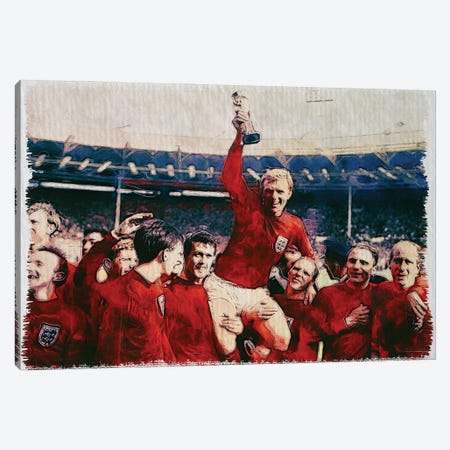 1966 England World Cup Canvas Print #FHC357} by FisherCraft Canvas Art