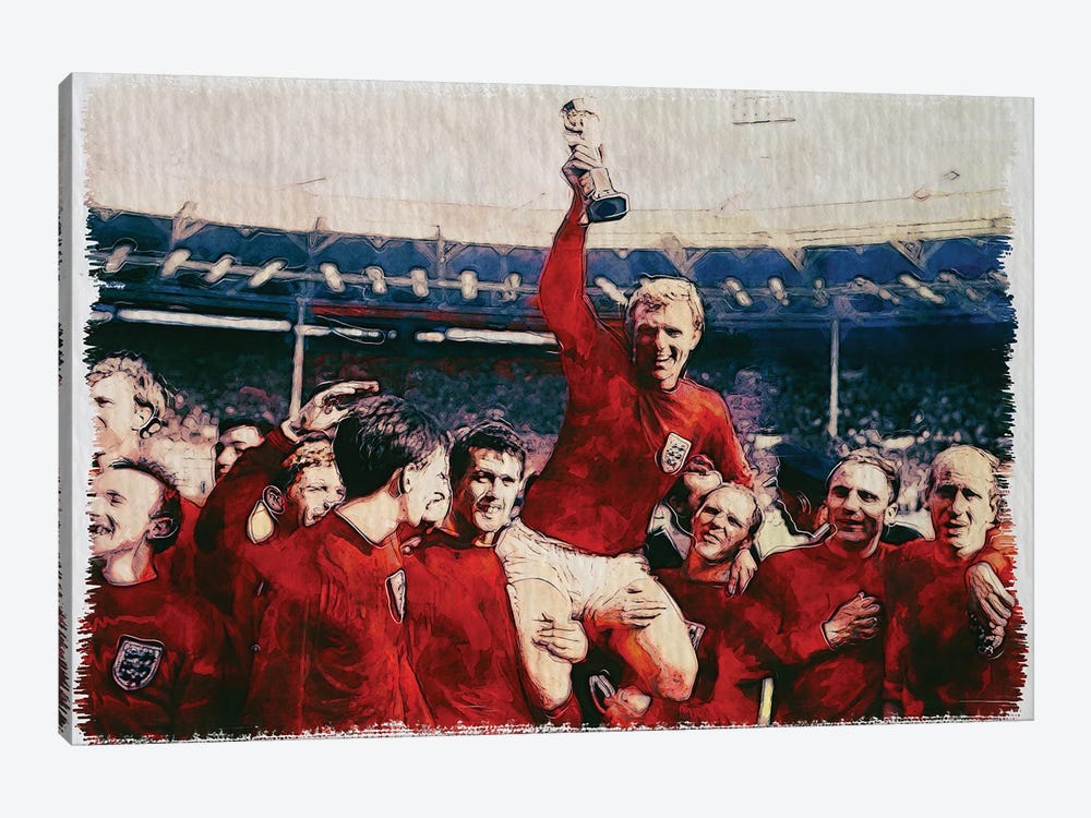 1966 England World Cup by FisherCraft 1-piece Canvas Art