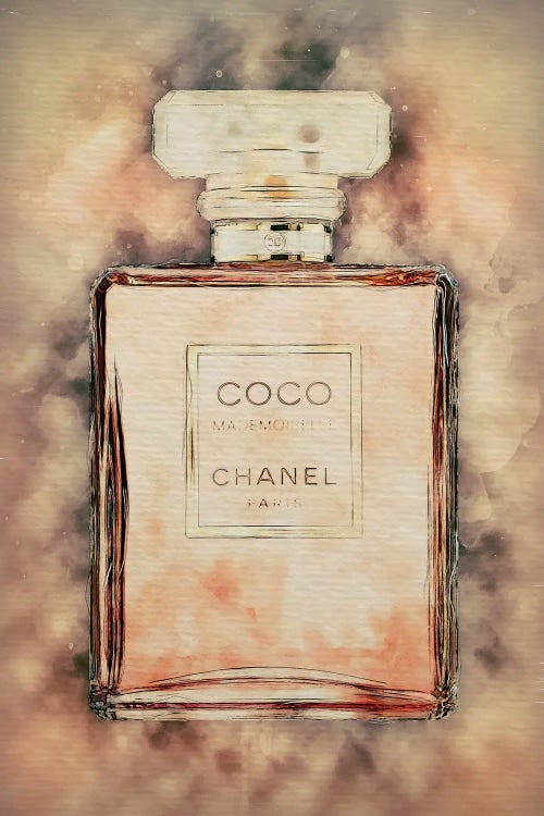 Coco Chanel by FisherCraft Fine Art Paper Poster ( Fashion > Hair & Beauty > Perfume Bottles art) - 24x16x.25