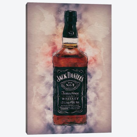 Jack Daniels Canvas Print #FHC364} by FisherCraft Canvas Print