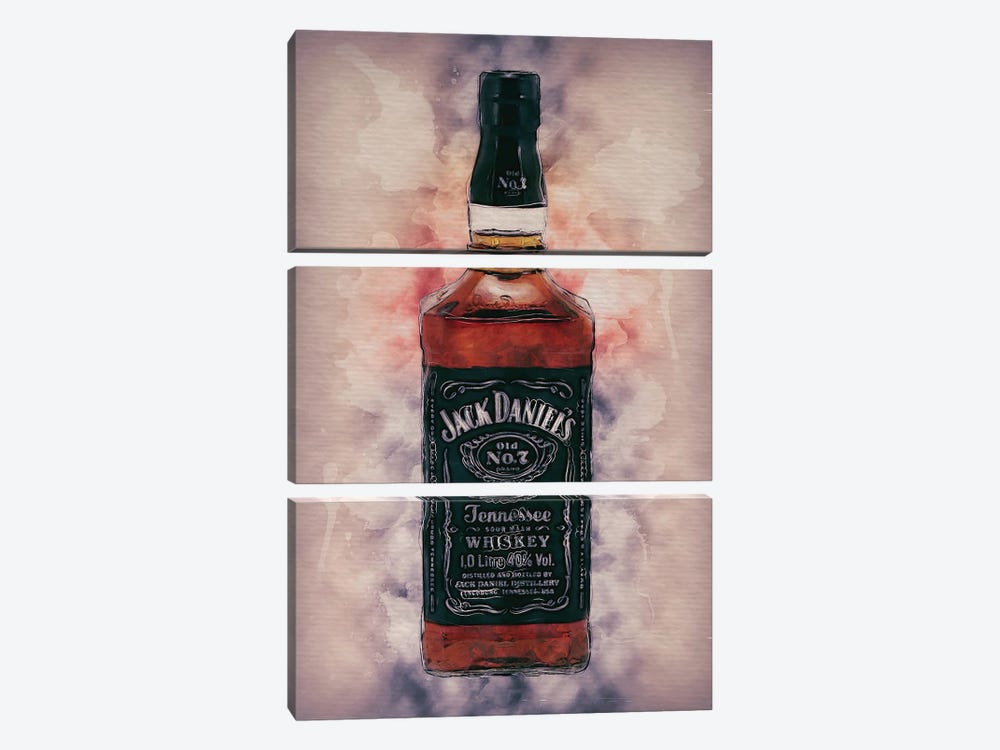 Jack Daniels by FisherCraft 3-piece Canvas Art