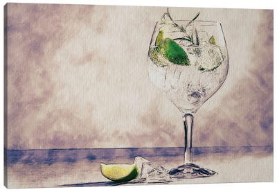 Gin And Tonic Canvas Art Print - Gin Art