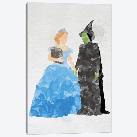 Glinda And Elphaba Canvas Print #FHC36} by FisherCraft Canvas Print