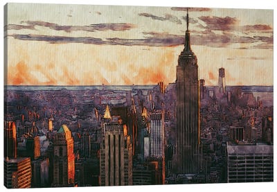 New York City Empire State Building Canvas Art Print - FisherCraft