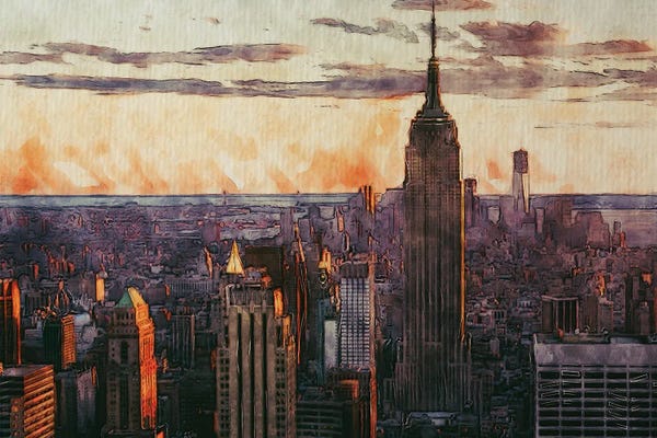 New York City Skylines: New York City Empire State Building by FisherCraft