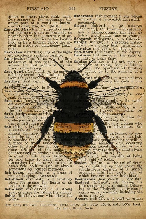 Bumble Bee by FisherCraft wall art