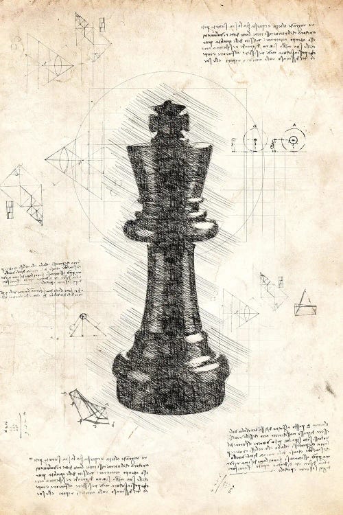 Da Vinci Chess Piece - King