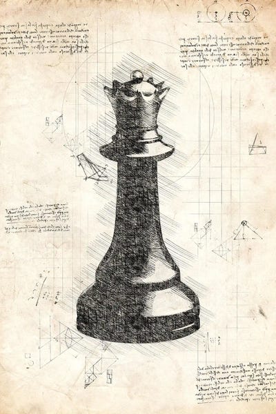 Toy & Game Blueprints: Da Vinci Chess Piece - Queen by FisherCraft