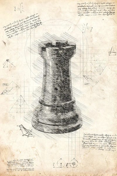 Toy & Game Blueprints: Da Vinci Chess Piece - Rook by FisherCraft