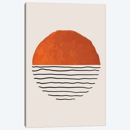 Orange Abstract Print Canvas Print #FHC421} by FisherCraft Canvas Print